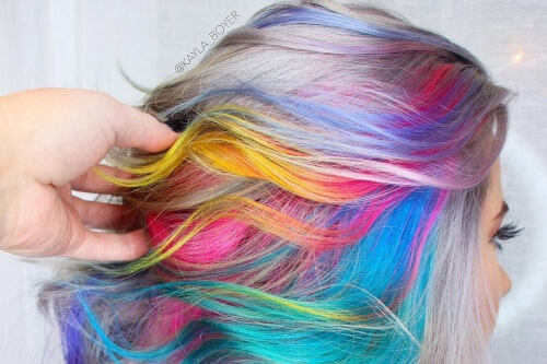 Rainbow hair color ideas