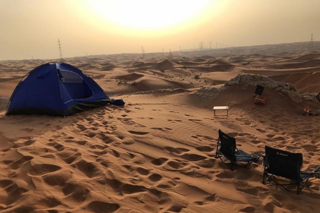 camping in uae - fossil rock sharjah jebel maleiha