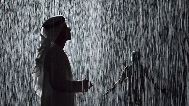 uae road trips from dubai to sharjah art foundation rain room - northern emirates